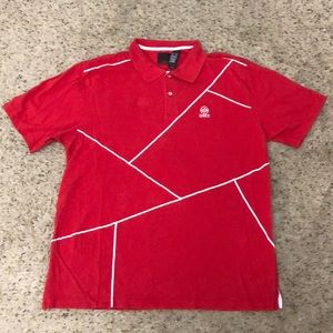 Mens 2XL VTG Enyce Red Polo Golf Shirt